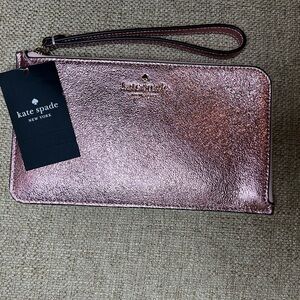 NWT Kate Spade Light Pink Glitter Wristlet - Second Listing